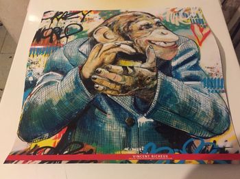 Photographie représentant un chimpanzé : d'après les oeuvres picturales de Vincent RICHEUX