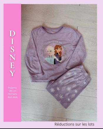 Pyjama velours Reine des neiges 🦄 Taille 3 ans 