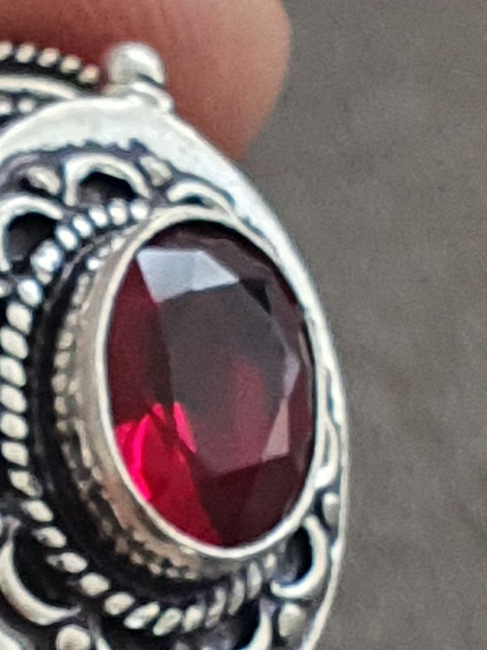 Bague poison rubis en argent vintage - photo numéro 7