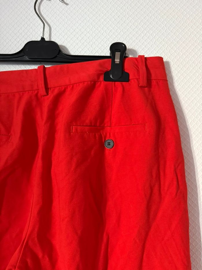 Pantalon droit rouge en très bon état taille M Zara - photo numéro 4