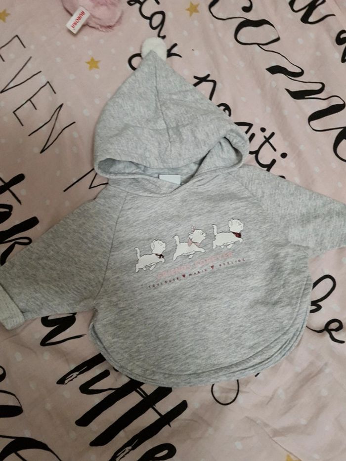Pull à acapuche marie très bon etat 3 mois - photo numéro 2