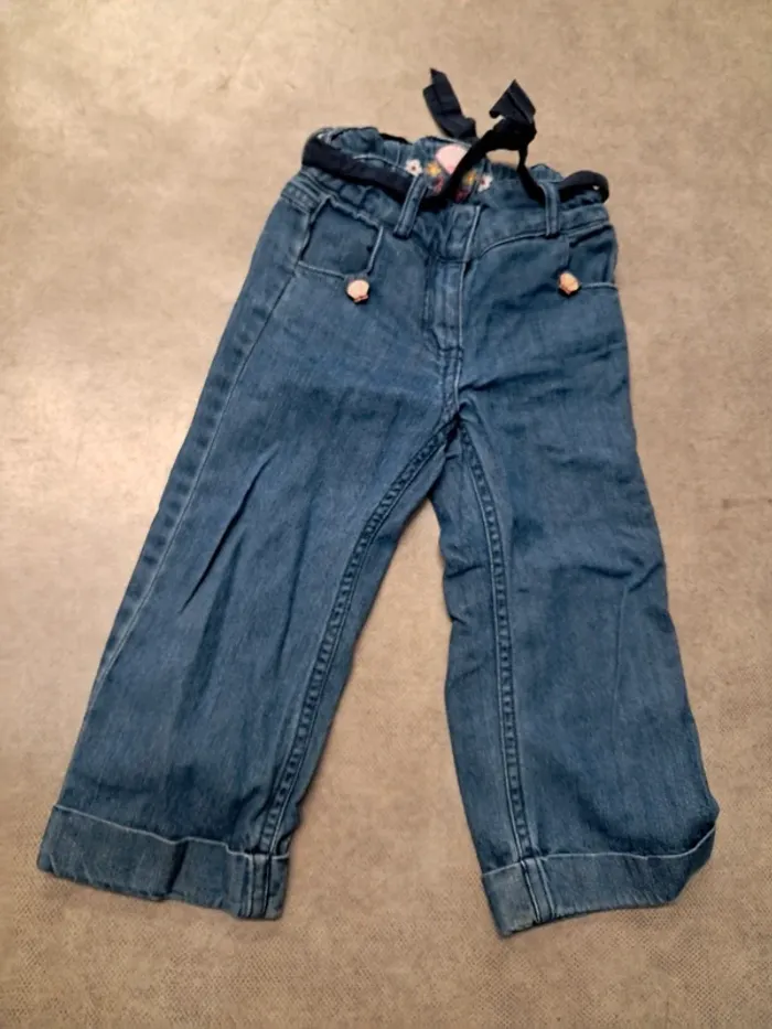 pantalon jean fille 2 ans 24 mois sergent major