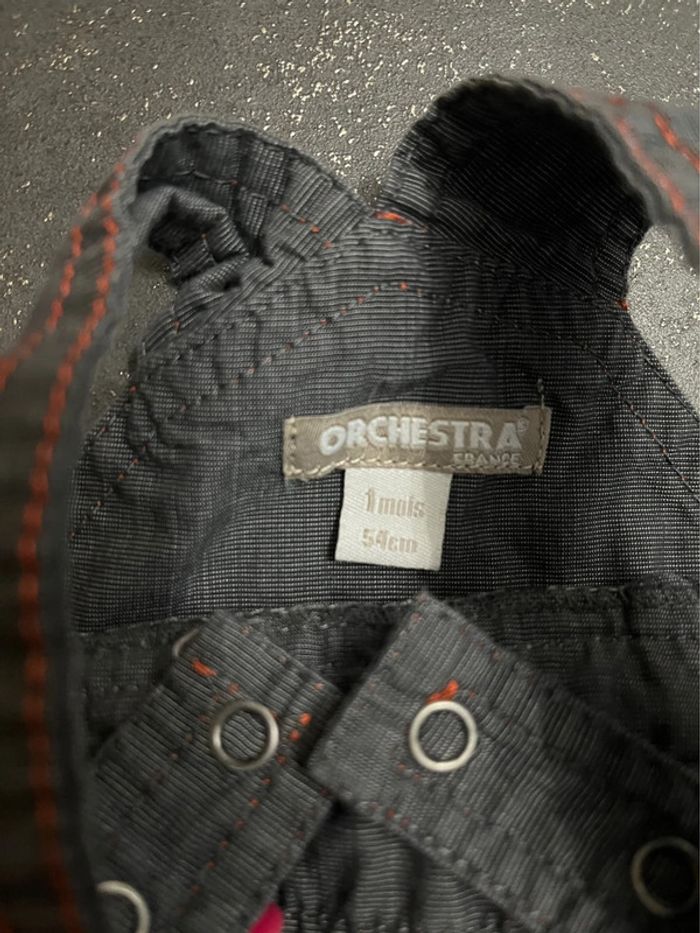 Ensemble bébé Orchestra salopette courte et teeshirt manches courtes taille 1 mois - photo numéro 4