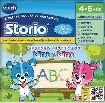 Jeu Storio - Nino et Nina, j’apprends à écrire