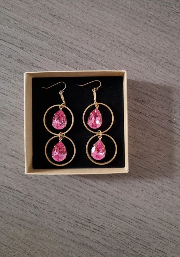 Boucle d oreille double créoles - photo numéro 2