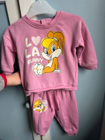 Ensemble looney tunes , rose , 3-6 mois