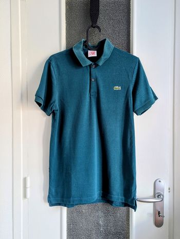 Polo lacoste live bleu canard taille s