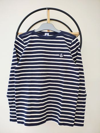 12 ans Teeshirt épais marinière petit bateau