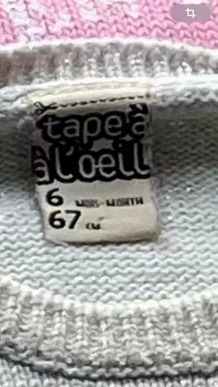 6 mois - lot 6 caches cœurs + 2 pulls + 1 gilet chaud - photo numéro 5