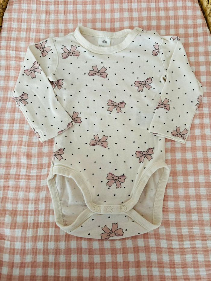 Body imprimé petit noeuds