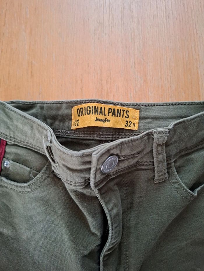 Pantalon jennyfer kaki et bleu - photo numéro 3