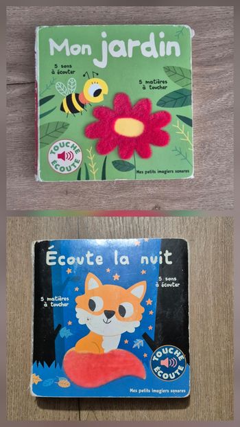 Lot livres sonores à toucher