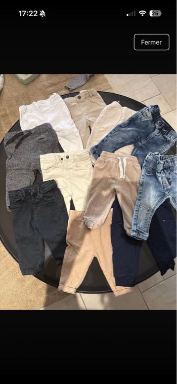 Lot pantalon 6 mois 
