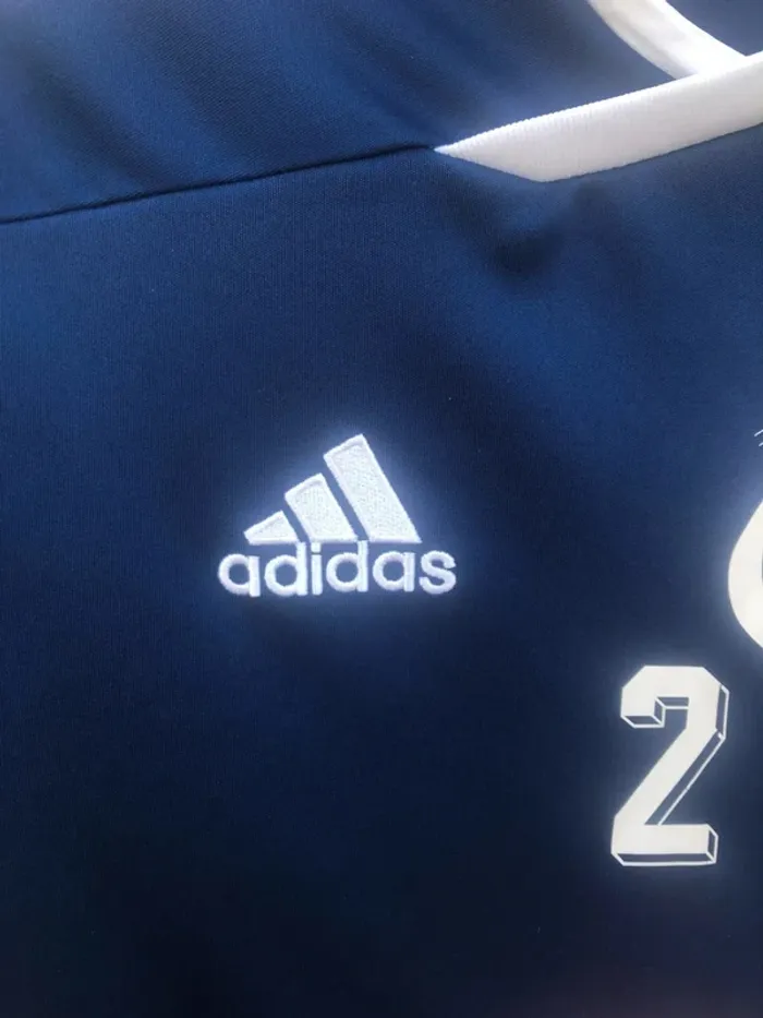 Adidas jersey t-shirt navy blue TSG Großburgwedel Mens S - photo numéro 2