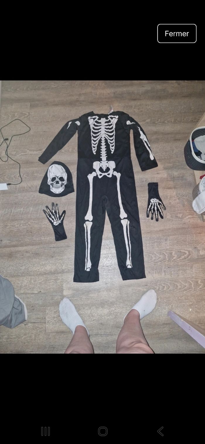 Déguisement squelette