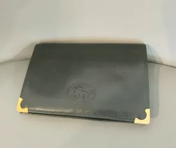 Portefeuille, porte-monnaie en cuir gris