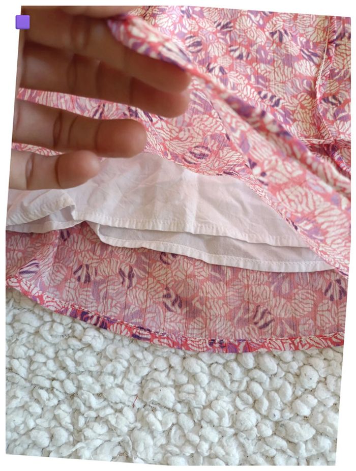 Blouse fluide à volants rose Camaïeu cute vintage kawaii mignon - photo numéro 4