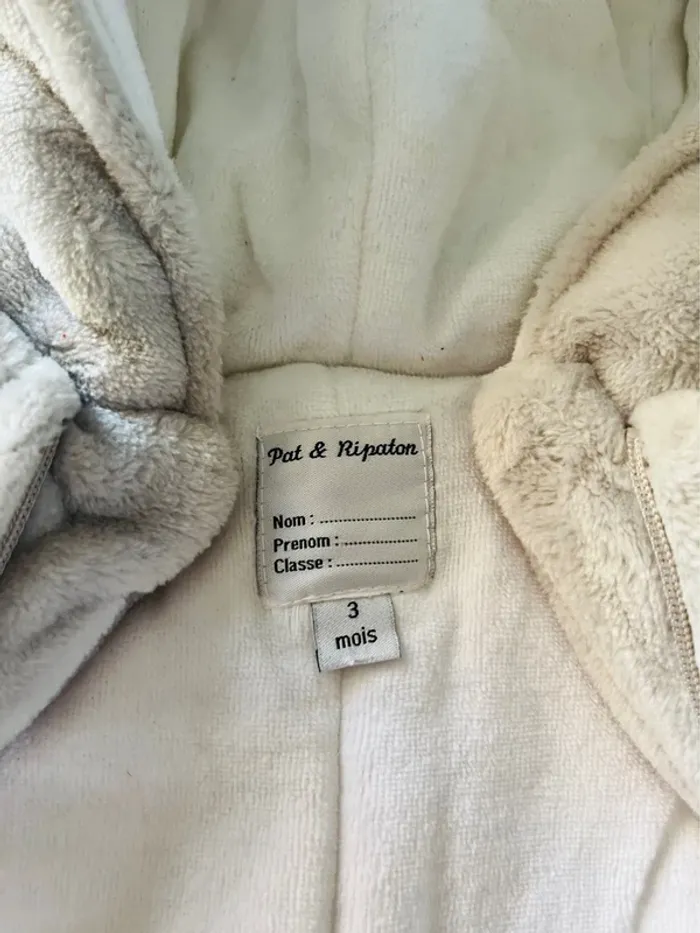 Combinaison pilote neuve bébé mixte velours pat et ripaton - photo numéro 5