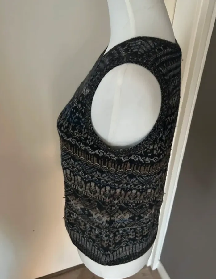 G4 pull sans manches en laine et alpaga femme, taille 3/40 - photo numéro 7