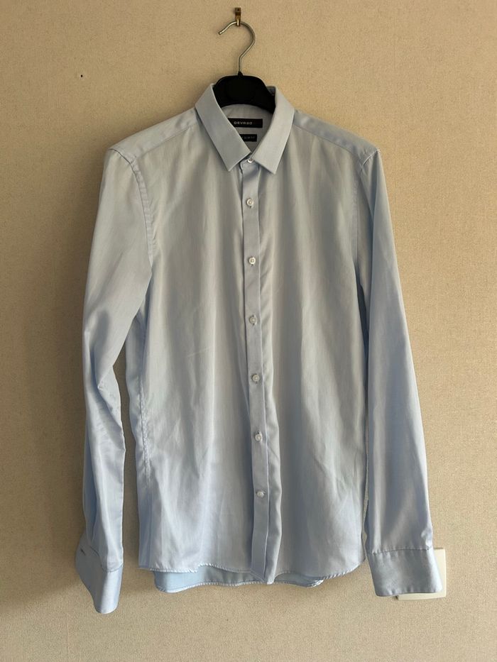 Chemise Devred extra slim fit bleu clair S (46 x 73 cm)