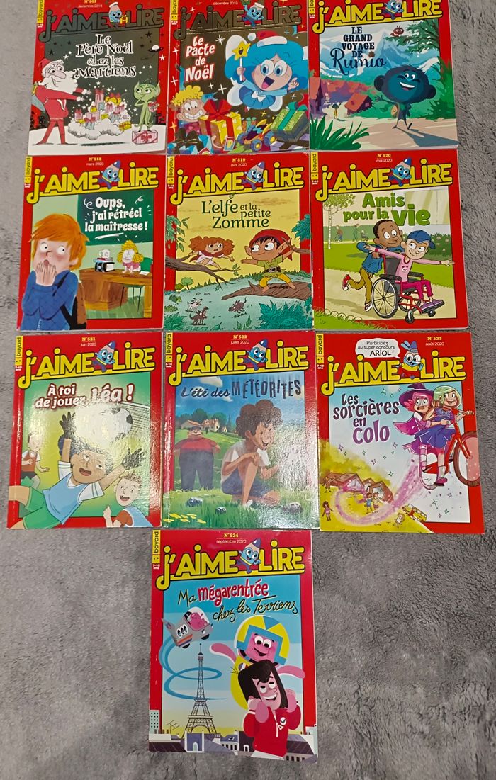 Lot 9- 10 magazines J'Aime Lire - photo numéro 2