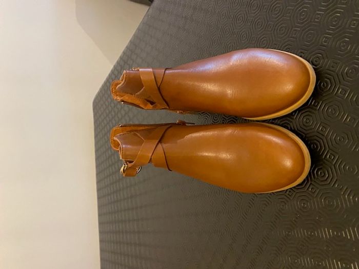 boots femme cognac