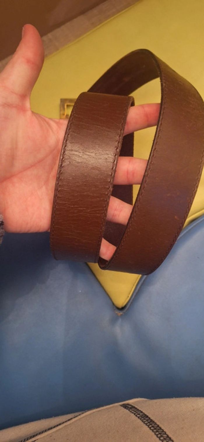 Ceinture cuir maron - photo numéro 6