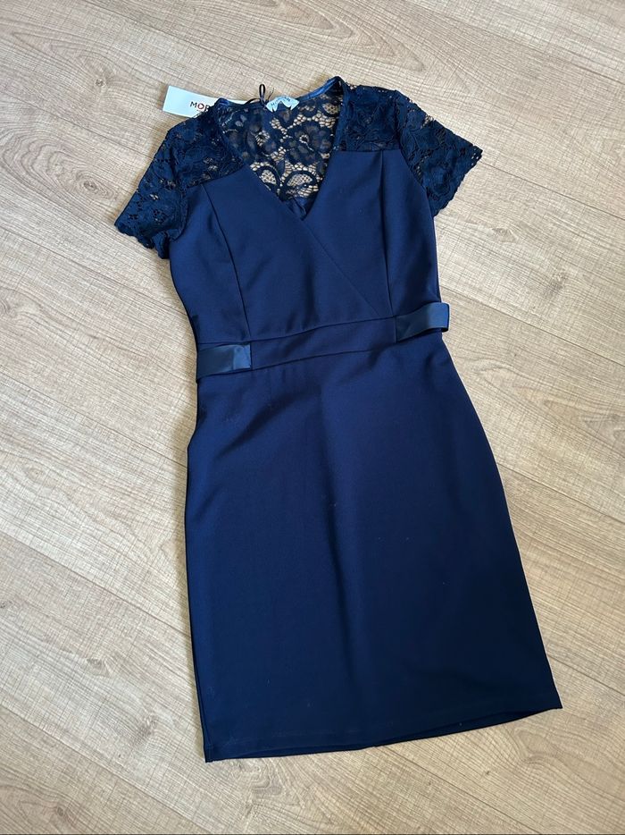 Robe bleue marine neuve avec dentelle Morgan taille 36 (valeur 55€) - photo numéro 7