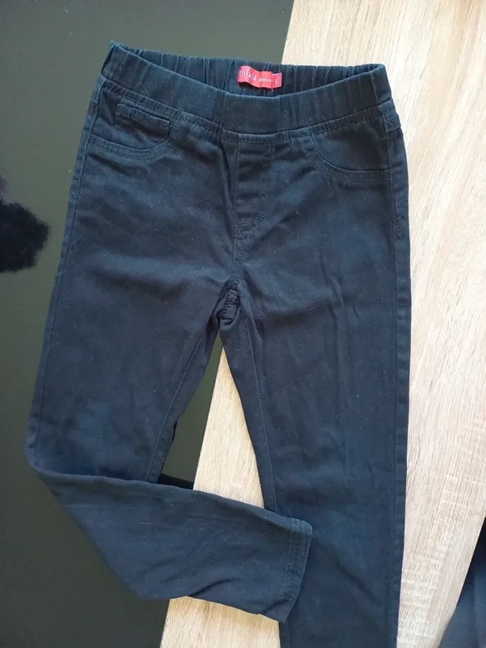 Pantalon jegging noir fille 8 ans - photo numéro 4