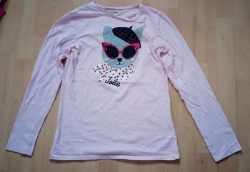 Tee shirt longue manche chat