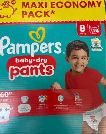 Couches Pampers pants taille 8