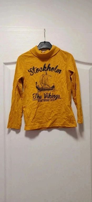 Sous-pull col roulé jaune marine Tape à l'oeil 8 A