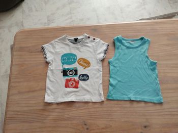 2 pièces Tee-shirts garçon 4 ans
