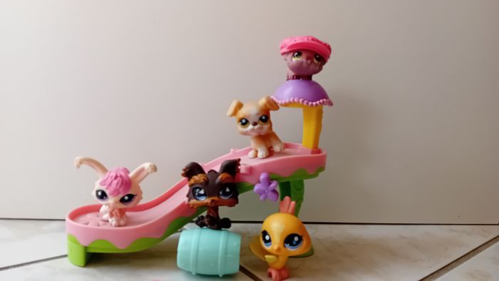 Toboggan petshop + 4 petshop
