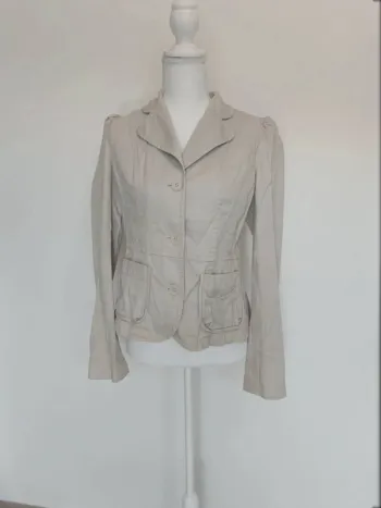 Veste cintrée beige LOFT – Élégante & féminine – Taille 36/38 🌾