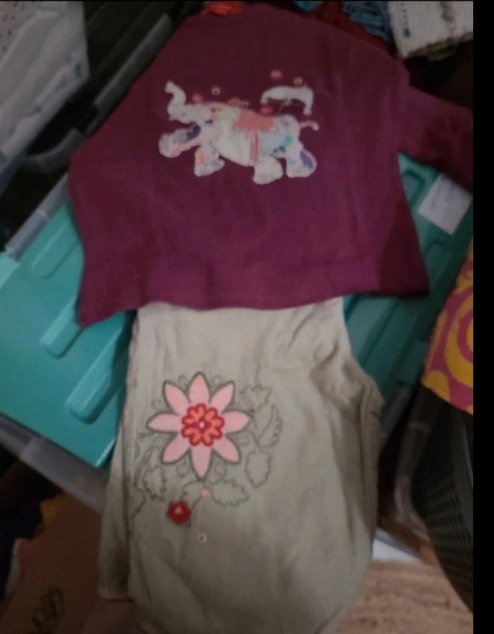 Pantalon velour et teeshirt manches longues - photo numéro 6