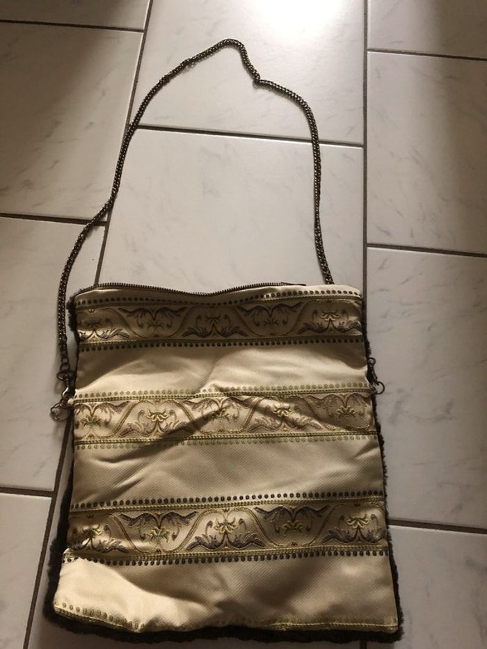 Sac à main bi-matière - photo numéro 2