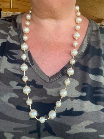 collier de perles fantaisie