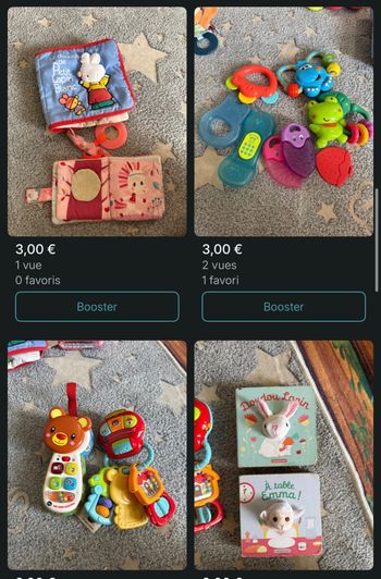 Lot de Hochet et jouets pour enfant