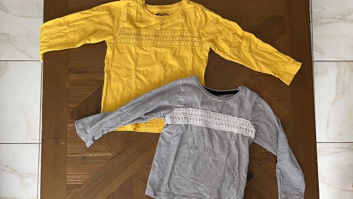 Deux tshirts manches longues