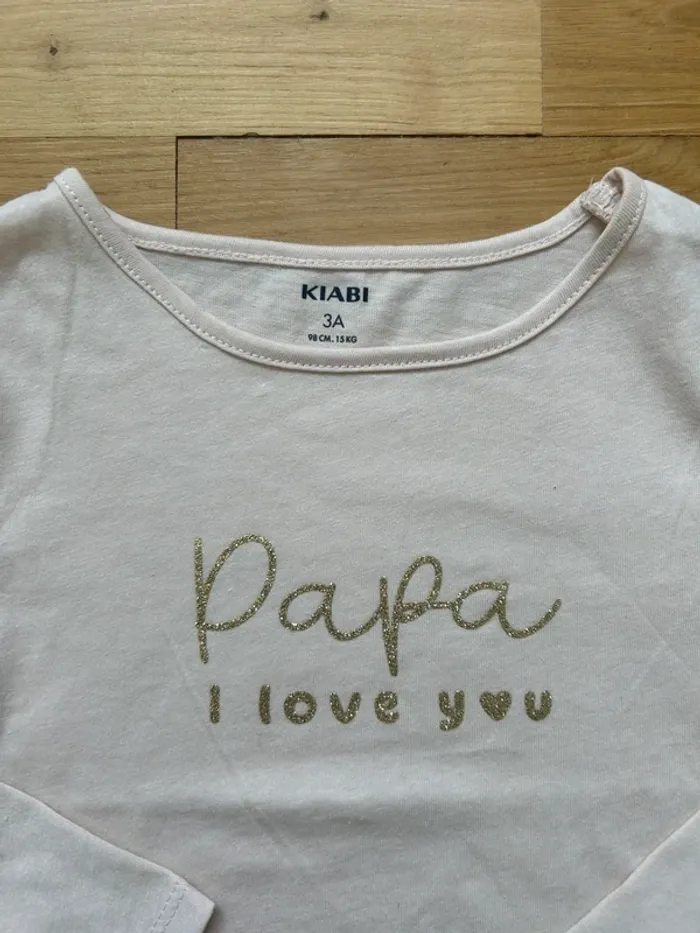 Tee-shirt fille 3 ans neuf - photo numéro 2