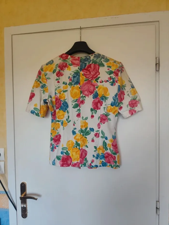 Chemisette été à fleurs 42 Vintage - photo numéro 6