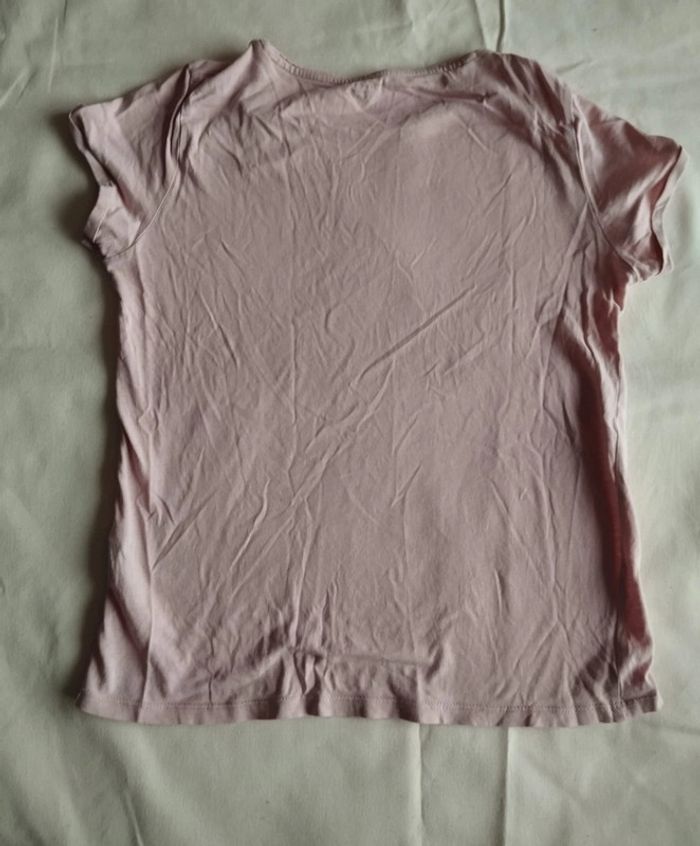 T.shirt manches courtes rose petit chaton d'amour 12 ans - photo numéro 2