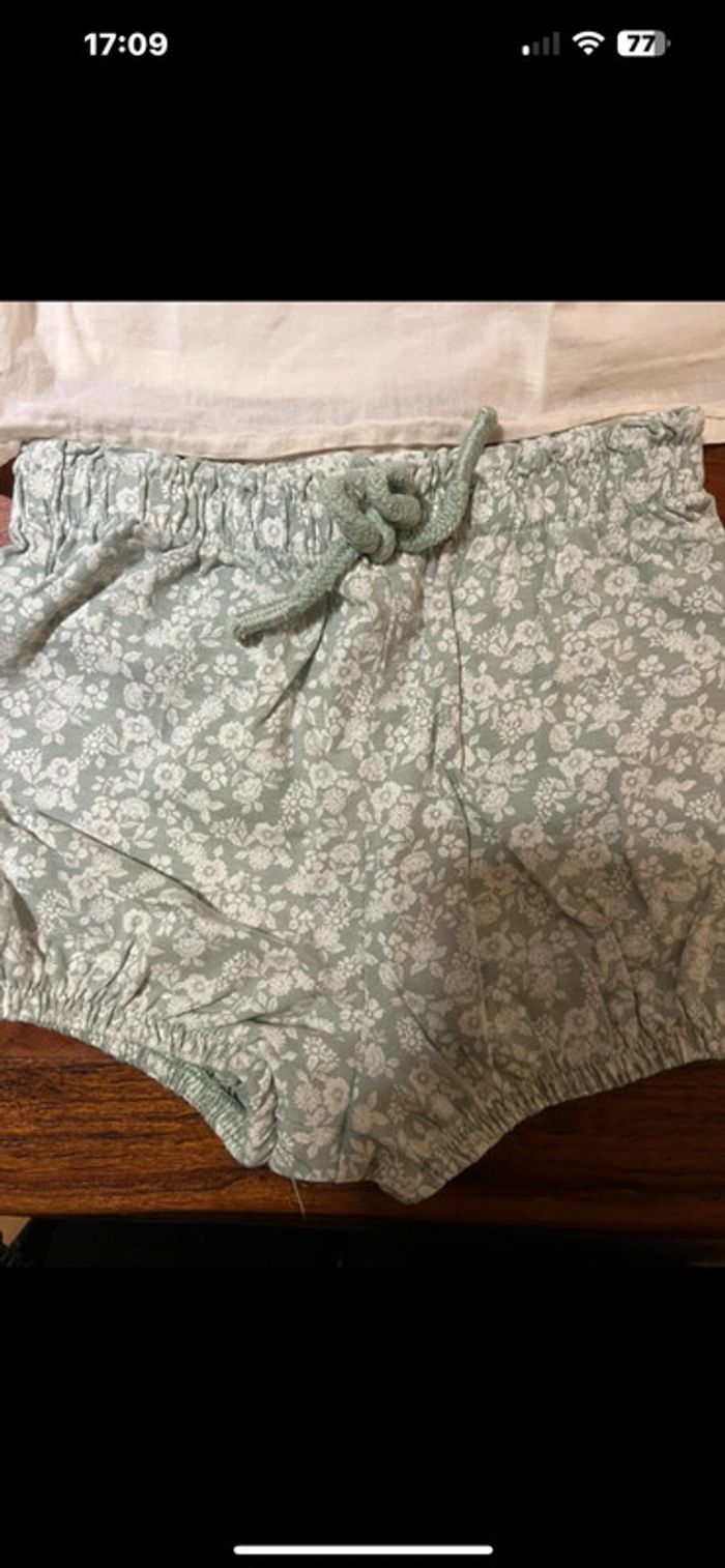 Ensemble short tee shirt fille 12 mois - photo numéro 3