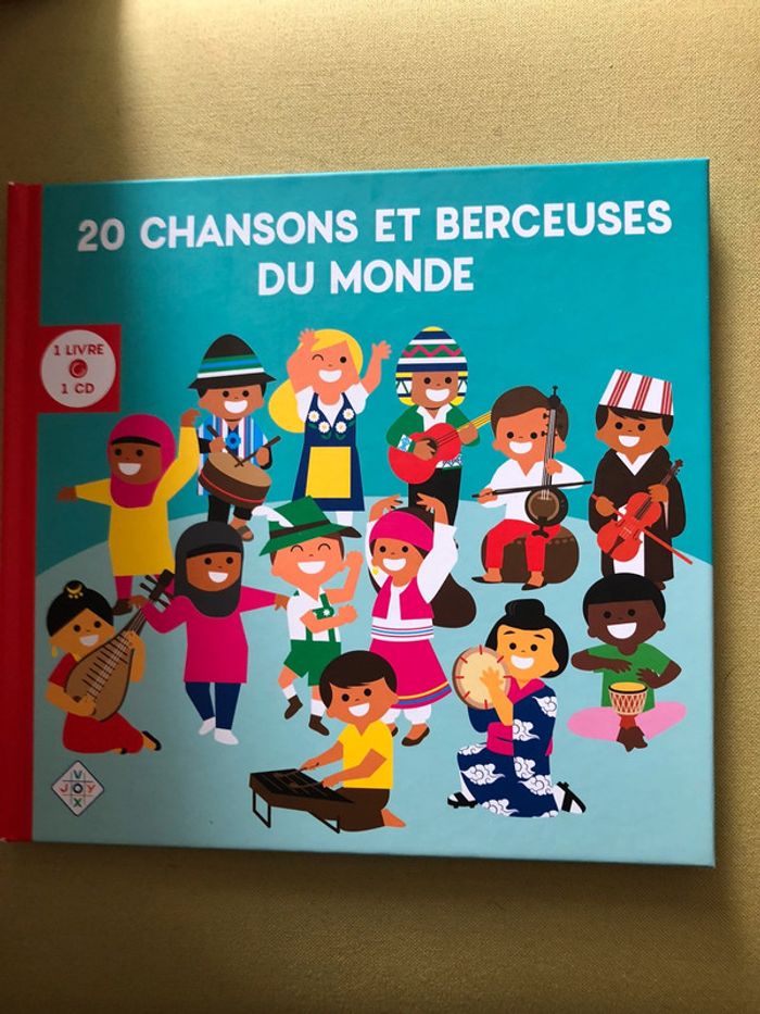 Livre cd 20 chansons et berceuses du monde