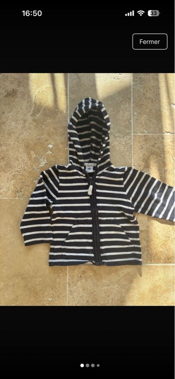 Gilet marinière petit bateau