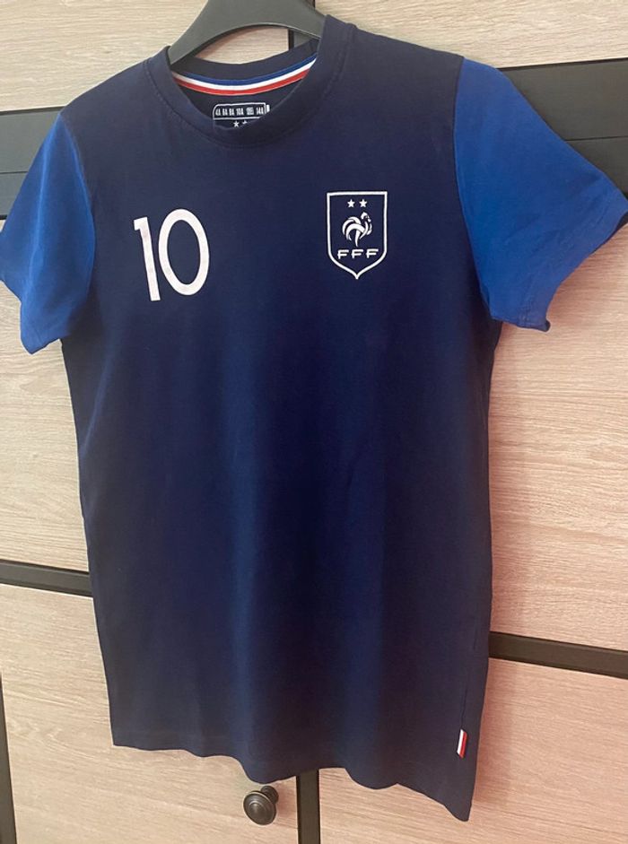 T-shirt FFF Foot Mbappé Taille 12 ans - photo numéro 3