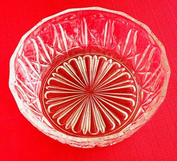 Bol, saladier en verre très épais verre de Reims