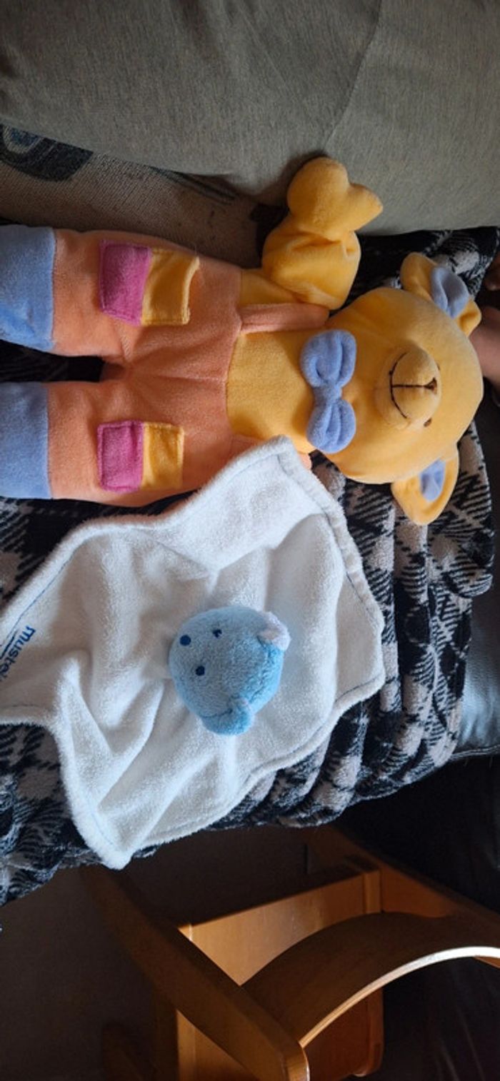 Lot de 2 doudous