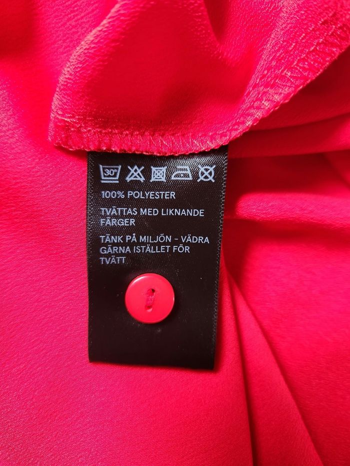 Robe chemise rouge Åhléns – taille 40 - photo numéro 7
